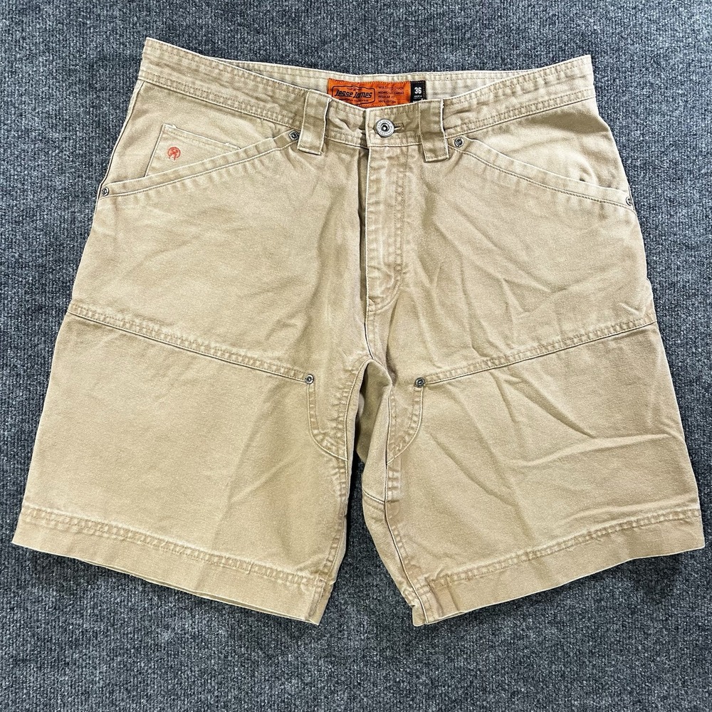 Jesse James Cargo Shorts Hiking Outdoor Mens Size 36 Flat Front Utility Workwear